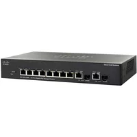 Cisco SG300-10MP | Small Business 300 Series SG300-10MP 8 x Ports PoE 10/100/1000Base-T + 2 x Combo (mini-Gbic) Ports Layer 3 Managed 1U Rack-mountable Gigabit Ethernet Network Switch