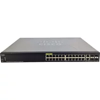 Cisco SG350-28MP | Small Business 350 Series SG350-28MP 24 x Ports PoE+ 10/100/1000Base-T + 2 x Ports Copper Combo SFP + 2 x Ports SFP Layer 3 Managed Rack-mountable Gigabit Ethernet Network Switch