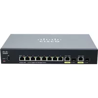 Cisco SG350-10MP | Small Business 350 Series SG350-10MP 8 x Ports PoE+ 10/100/1000Base-T + 2 x Ports Copper Combo SFP + 2 x Ports SFP Layer 3 Managed Rack-mountable Gigabit Ethernet Network Switch