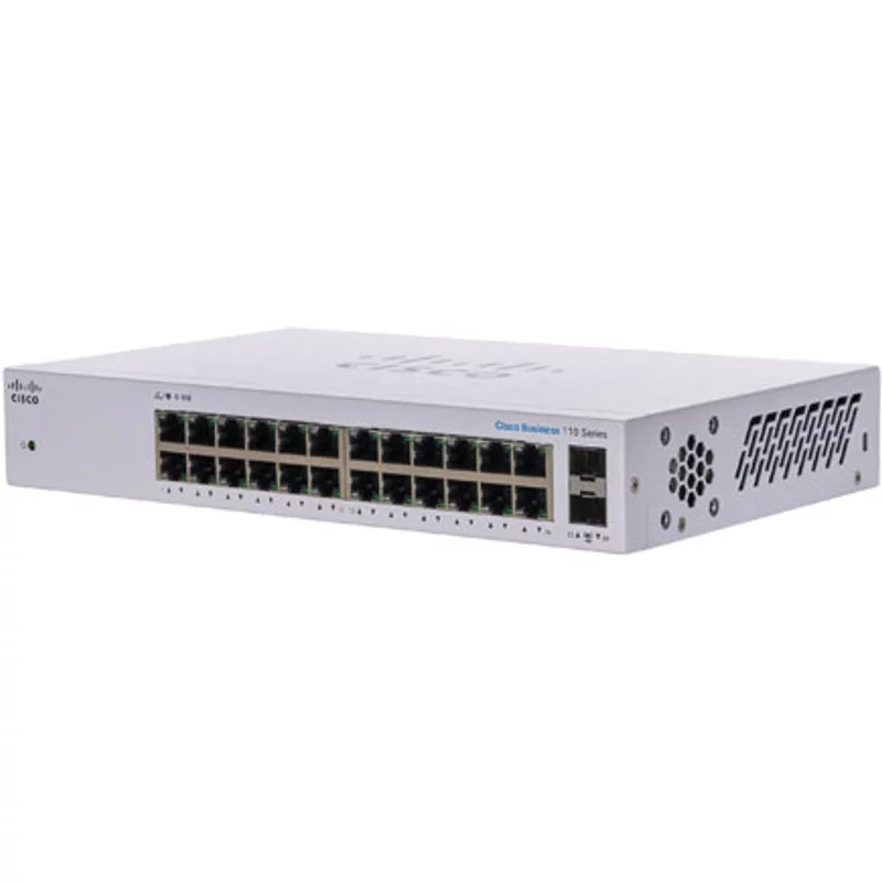 Cisco CBS110-24T-NA= | 110 Series 24 x Port 1Gb RJ-45 2 x Port 1Gb SFP Switch — Networking Equipment