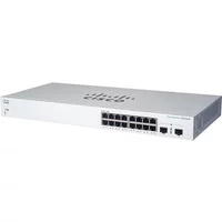 Cisco CBS220-16T-2G-NA | Business 220 CBS220-16T 16 x Ports 10/100/1000Base-T + 2 x SFP Ports Layer 2 Managed Gigabit Ethernet Network Switch