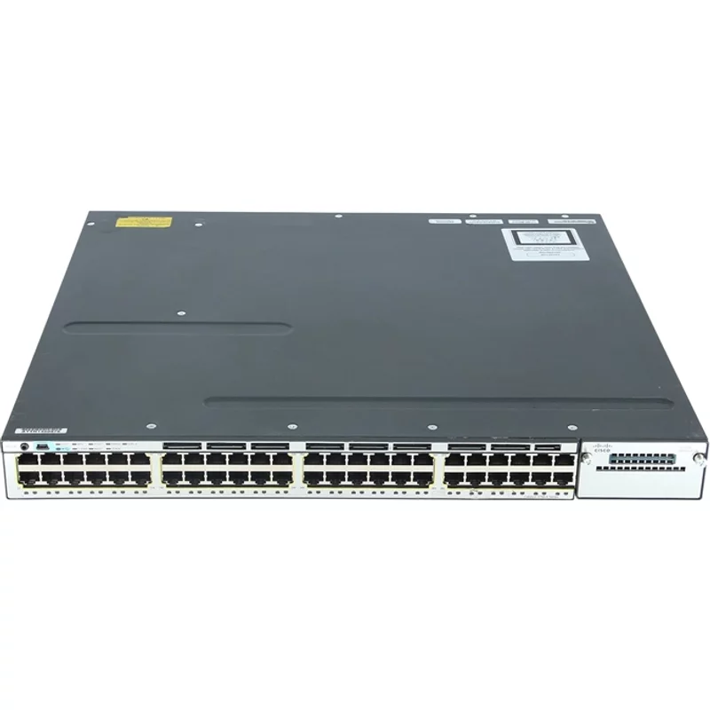 Cisco WS-C3750X-48T-S | Catalyst 3750-X Series C3750X-48T 48 x RJ-45 Ports 10/100/1000Base-T Layer 2 Managed Rack-mountable Stackable Gigabit Ethernet Network S