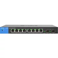 Linksys LGS310C | Business 8 x Ports 1000Base-T + 2 x Ports SFP Layer 3 Managed Gigabit Ethernet Switch