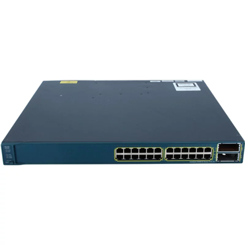 Cisco WS-C3560E-24PDS-RF | Catalyst 3560-E Series 3560E-24PD 24 x RJ-45 Ports PoE+ 10/100/1000Base-T + 2 x X2 Ports Layer 3 Managed 1U Rack-mountable Gigabit Ethernet Network Switch