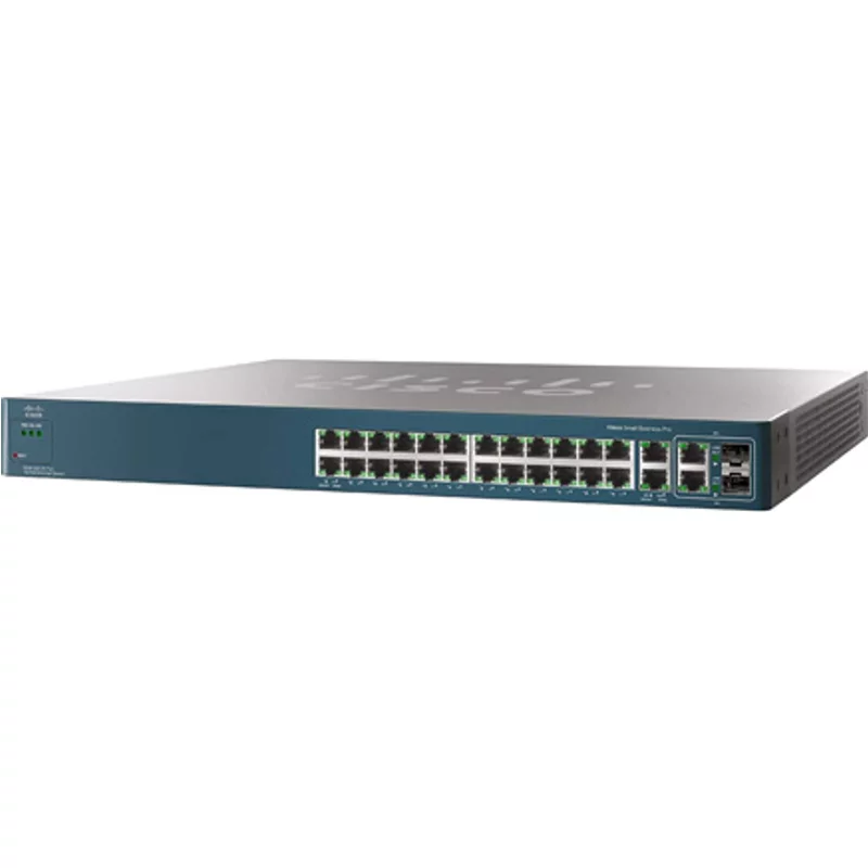 Cisco ESW-540-24P-K9 | Small Business Pro 500 Series 24 x Ports 10/100/Base-TX + 2 x SFP Ports Managed 1U Rack-mountable Fast Ethernet Network Switch — Networki