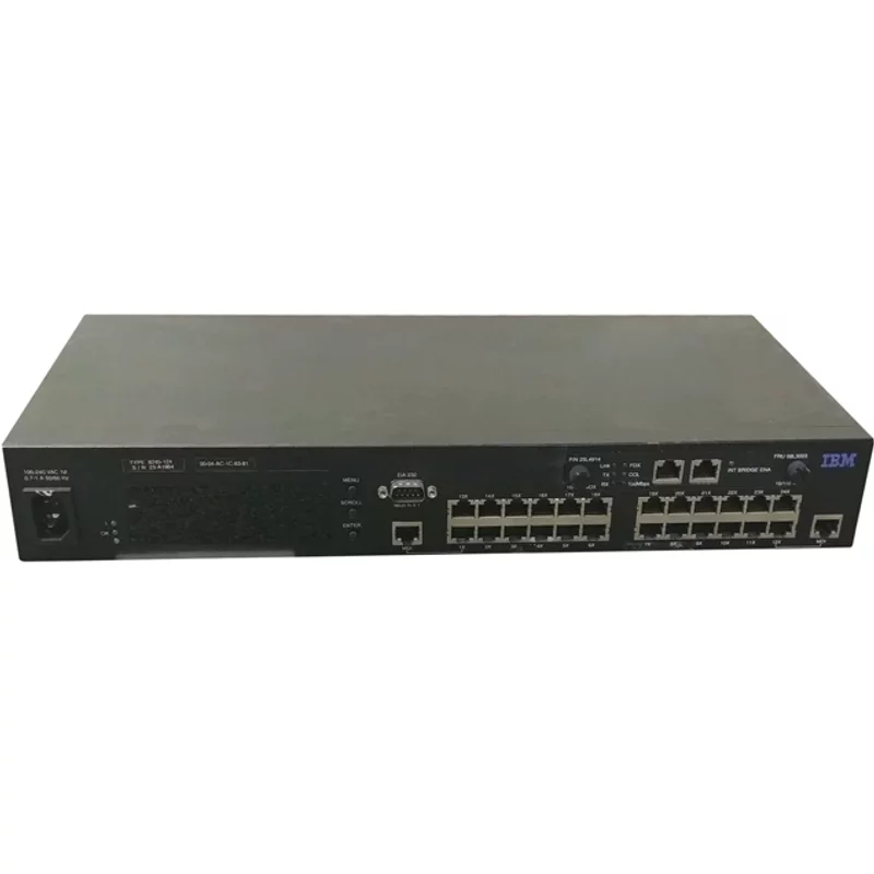 IBM 8245-124 | 24 x Ports 10/100Base-T Managed Stackable Ethernet HUB — Networking Equipment