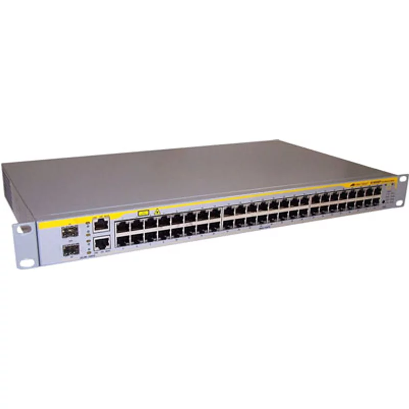 Allied Telesis AT-8550SP | 8500 AT-8550/SP 48 x Ports 100Base-TX + 2 x Ports SFP Layer 2 Managed 1U Rack-Mountable Fast Ethernet Network Switch — Networking Equ