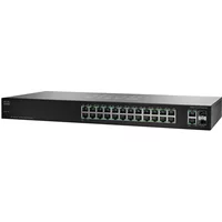 Cisco SR224GT-NA | 100 Series SF102-24 24 x Ports + 2 x Combo SFP mini-Gbic Ports Layer 2 1U Rack-Mountable Gigabit Ethernet Network Switch
