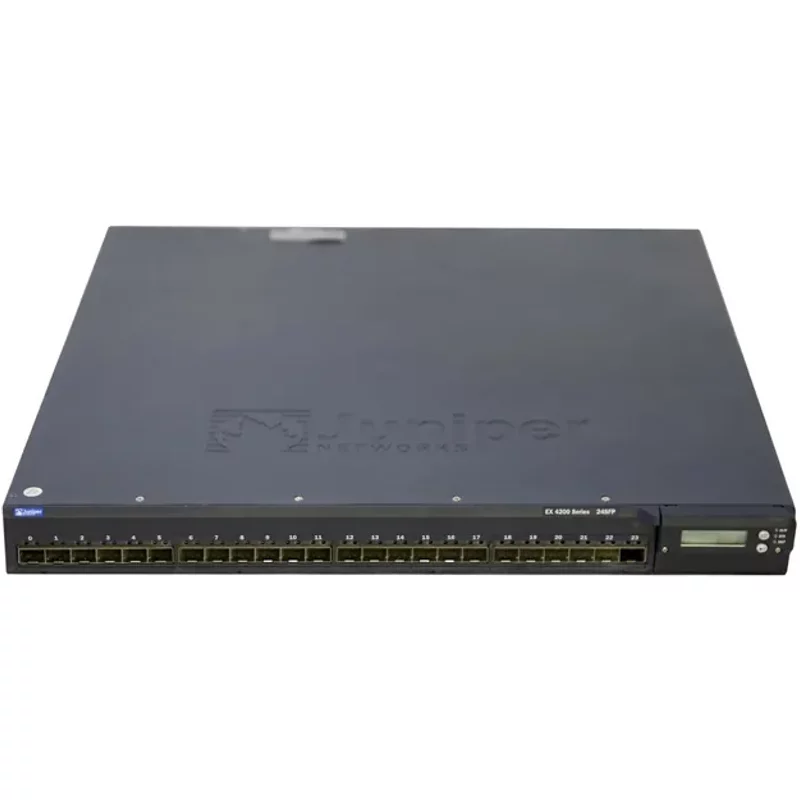 Juniper EX4200-24F-S | EX4200 Series EX4200-24F 24 x SFP Ports 1000Base-X + 4 x Ports GBE Uplink Module Layer 3 Managed 1U Rack-mountable Stackable Gigabit Ethe