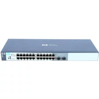 HP J9450-60001 | OfficeConnect 1810 Series V1810-24G 22 x 10/100/1000Base-T RJ-45 and 2 x Combo SFP (mini-Gbic) Ports Layer 2 Managed Gigabit Ethernet Network Switch