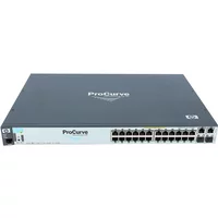 HP J9087-60001 | ProCurve 2610 Series 2610-24-PWR 24 x RJ-45 Ports PoE 10/100Base-TX + 2 x Dual Personality RJ-45/SFP (miniGBIC) Ports Layer 2 Managed Rack-mountable Fast Ethernet Network Switch