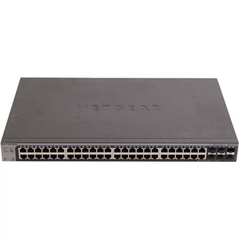 Netgear GS752TS | ProSafe 48 x Ports 10/100/1000Base-T + 2 x Ports Combo SFP + 4 x Ports SFP Layer 3 Managed 1U Rack-mountable Gigabit Ethernet Network Switch —