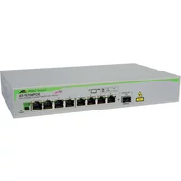 Allied Telesis AT-FS708/POE-20 | FS700 Series 8 x Ports 10/100Base-TX PoE Rack-mountable Layer 2 Unmanaged Fast Ethernet Network Switch — Équipement réseau