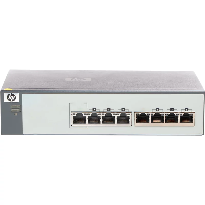HP JE022A#ABA | E4210 Series E4210-8 8 x RJ-45 Ports 10/100Base-TX + 1 x Dual Personality RJ-45/SFP Ports Layer 3 Managed Rack-mountable Fast Ethernet Network S