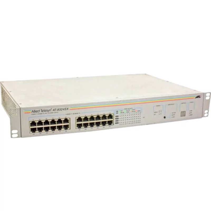 Allied Telesis AT-8324SX-50 | 8300 Series 24 x Ports 10/100Base-TX + 2 x Expansion Slots Layer 3 Managed Fast Ethernet Stackable Network Switch — Networking Equ