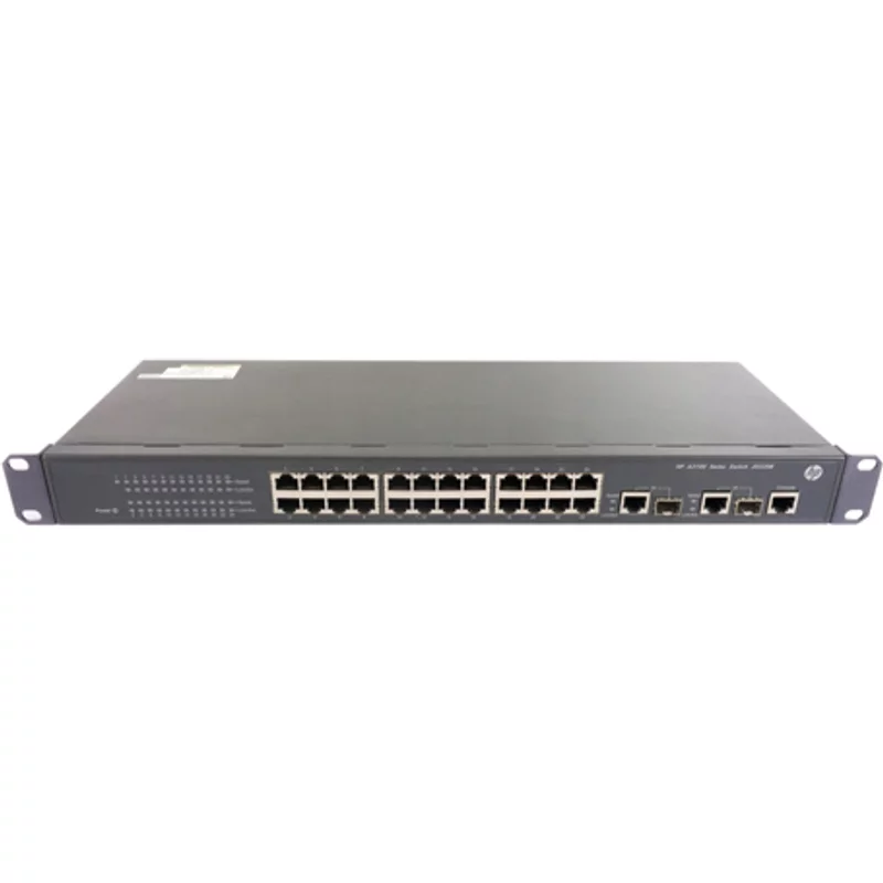 HP JD320-61201 | FlexNetwork A3100-24 v2 EI 24 x RJ-45 Ports 10/100Base-TX + 2 x Dual Personality Ports SFP/RJ-45 Layer 2 Managed Rack-Mountable Fast Ethernet N