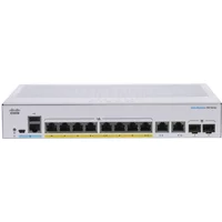 Cisco CBS250-8FP-E-2G | Business 250 Series 8 x Ports PoE+ 1000Base-T + 2 x Ports Combo SFP 1U Rack-mountable Layer 3 Managed Smart Switch — Équipement réseau