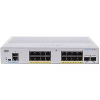 Cisco CBS350-16FP-2G | Business 350 Series 16 x RJ-45 Ports PoE+ 10/100/1000Base-T 2 x SFP Ports Layer 3 Managed Rack-mountable Gigabit Ethernet Network Switch