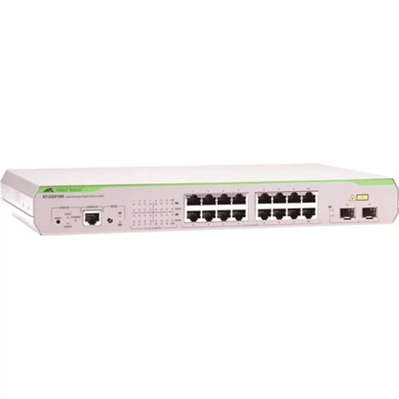 Allied Telesis AT-GS916M-20 | CentreCOM G900M Series 14 x Ports 1000Base-T + 2 x Ports SFP Combo Rack-mountable Layer 2 Gigabit Ethernet Access Network Switch —