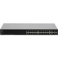 Cisco SG500-28-K9-Na-Rf | Small Business 500 Series SG500-28 24 x Ports 10/100/1000Base-T + 2 x Ports Combo SFP + 2 x Ports SFP Stackable Layer 3 Managed Gigabit Ethernet Network Switch