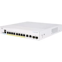 Cisco CBS350-8FP-2G-NA | Business 350 Series 8 x RJ-45 Ports PoE+ 10/100/1000Base-T 2 x Combo SFP Ports Layer 3 Managed Rack-mountable Gigabit Ethernet Network Switch