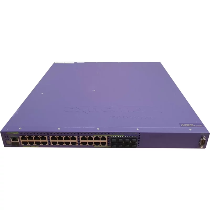 Extreme Networks 16401-Core | Summit X460 Series 24 x Ports 1000Base-T + 4 x Ports Shared SFP 1U Rack-mountable Layer 4 Managed Gigabit Ethernet Network Switch 