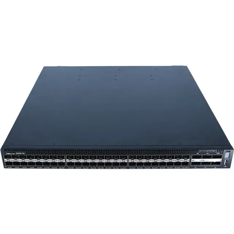Dell TK747 | PowerSwitch S4000 Series S4048-ON 48 x SFP+ Ports 10GBase-X + 6 x QSFP+ Ports Layer 3 Managed 1U Rack-mountable Gigabit Ethernet Network Switch — N