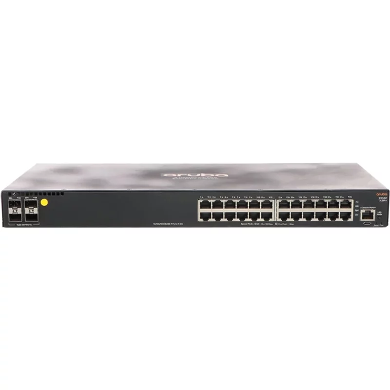 HP JL259-61101 | Aruba 2930F Series 2930F 24G 4SFP 24 x RJ-45 10/100/1000Base-T and 4 x SFP Ports Layer 3 Managed Gigabit Ethernet Network Switch