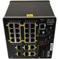 Cisco IE-2000-16TC-B-Rf | Industrial Ethernet IE 2000 Series 16 x Ports RJ-45 10/100Base-TX + 2 x SFP Uplink Ports + 2 x Dual Purpose FE Uplink Ports Layer 2 Managed DIN Rail Mount Fast Ethernet Network Switch