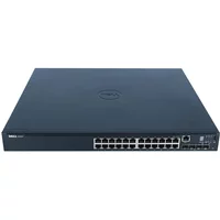Dell 04605M | EMC PowerSwitch N1500 Series N1524P 24 x 10/100/1000Base-T RJ-45 PoE+ and 4 x 10GbE SFP+ Ports Layer 3 Managed Gigabit Ethernet Network Switch