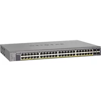 Netgear GS752TP-100PRS | Prosafe GS752TP 40 x RJ-45 Ports PoE 10/100/1000Base-T + 8 x RJ-45 Ports PoE+ + 4 x SFP Ports Layer 3 Managed Gigabit Ethernet Network Switch