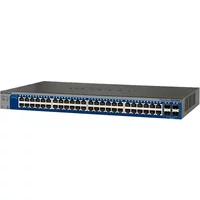 Netgear GS752TXS | Prosafe 48 x Ports 10/100/1000Base-T + 4 x Ports SFP+ Rack-mountable Layer 3 Managed Gigabit Ethernet Network Switch