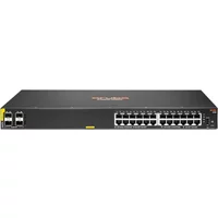 HP JL677-61101 | Aruba CX 6100 Series 6100 24G Class4 PoE 4SFP+ 370W 24 x 1000Base-T RJ-45 Class 4 PoE and 4 x 10GbE SFP+ Ports Layer 3 Managed Gigabit Ethernet Network Switch