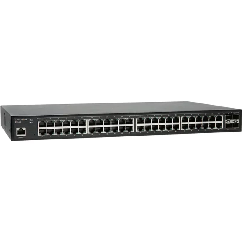 Dell AB583303 | SWS14-48 48 x RJ-45 Ports 10/100/1000Base-T + 4 x SFP+ Ports Layer 2 1U Rack-Mountable Gigabit Ethernet Network Switch — Équipement réseau