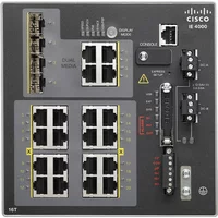 Cisco IE-4000-16T4G-E-RF | Industrial Ethernet 4000 Series 16 x Ports 10/100Base-T + 4 x Ports Combo Gigabit SFP Layer 3 Managed Fast Ethernet Network Switch — 