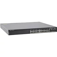 Dell N2224PX-ONF | EMC PowerSwitch N2200-ON Series N2224PX-ON Series 12 x 2.5GBase-T RJ-45 PoE+ and 12 x 2.5GBase-T RJ-45 PoE++ and 4 x 25GbE SFP28 and 2 x 40GbE Qsfp+ Ports with OS6 Front-to-Back Airflow Layer 3 Managed Switch