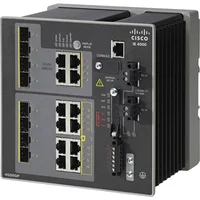 Cisco IE40004GS8GP4GE-RF | Industrial Ethernet 4000 Series 8 x Ports 10/100/1000Base-T + 8 x Ports PoE+ 10/100/1000Base-T + 4 x Ports SFP + 4 x Combo SFP Layer 3 Managed Gigabit Ethernet Network Switch