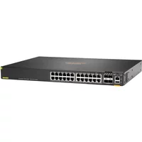 HP JL725-61201 | Aruba CX 6200 Series 6200F-24G-Class4-PoE-4SFP+ (370W) 24 x 10/100/1000Base-T RJ-45 PoE+ and 4 x 10GbE SFP+ Ports Layer 3 Gigabit Managed Network Switch