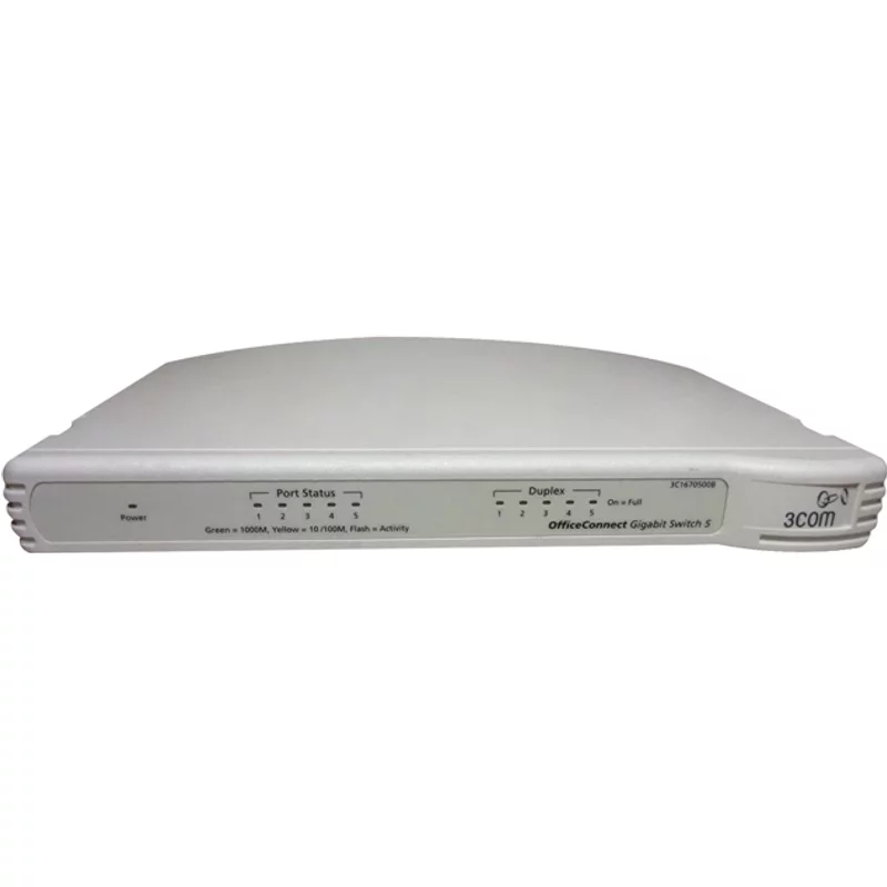 3Com 3C1670500B-ME | OfficeConnect 5-Port Gigabit Ethernet Switch 5 x 10/100/1000Base-T LAN Ethernet Switch — Équipement réseau