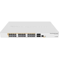 Mikrotik CRS328-24P-4S+RM | 24x Gigabit Ethernet PoE+ with 4x 10GbE SFP+ Ports Rack-mountable Managed Switch — Networking Equipment