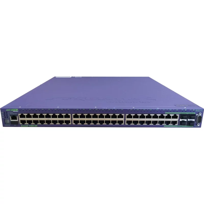 Extreme Networks 16301 | Summit X480 Series 48 x RJ-45 Ports 10/100/1000Base-T + 4 x Shared SFP Ports Layer 3 Managed Rack-mountable Gigabit Ethernet Network Sw