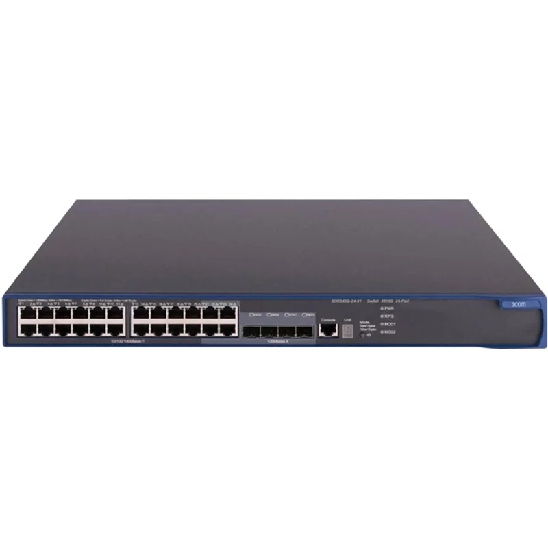 HP JF847-61001 | 4510G Series E4510-24G 24 x RJ-45 Ports 10/100/1000Base-T + 4 x Shared SFP Layer 3 Managed Gigabit Ethernet Network Switch — Équipement réseau