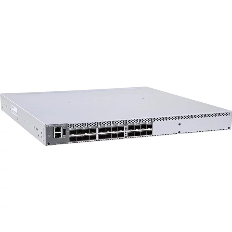 HP QW937B#ABA | SN3000B 16Gb/s 12 x SFP+ Ports + 12 x SFP+ Ports On Demand 1U Rack-mountable Fibre Channel Network Switch — Équipement réseau