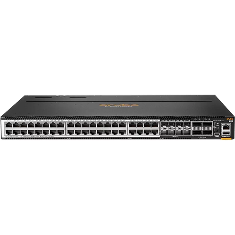 HP R9W92A#ABA | Aruba CX 8100 Series CX-8100-40G-8SFP+ 40-Ports 10/100/1000Base-T RJ-45 GbE 8-Port 10GBase-X SFP+ 4-Port 40/100G QSFP+/QSFP28 Front-to-Back Airf