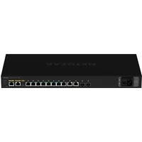 Netgear GSM4212PX-100EUS | M4250 Series M4250-10G2XF-PoE+ 8 x RJ-45 Ports PoE+ 10/100/1000Base-T + 2 x RJ-45 Ports + 2 x SFP+ Ports Layer 3 Managed 1U Rack-mountable Gigabit Ethernet Network Switch