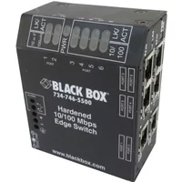 Black Box LBH600A-H-24 | NIB-Heavy-Duty Edge Switch (6) Copper Ports Hardened 24-VDC — Networking Equipment