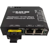 Black Box LBH100AE-H-SSC | NIB-Hardened Media Converter Switches 10/-100-Mbps Copper to 10 — Équipement réseau