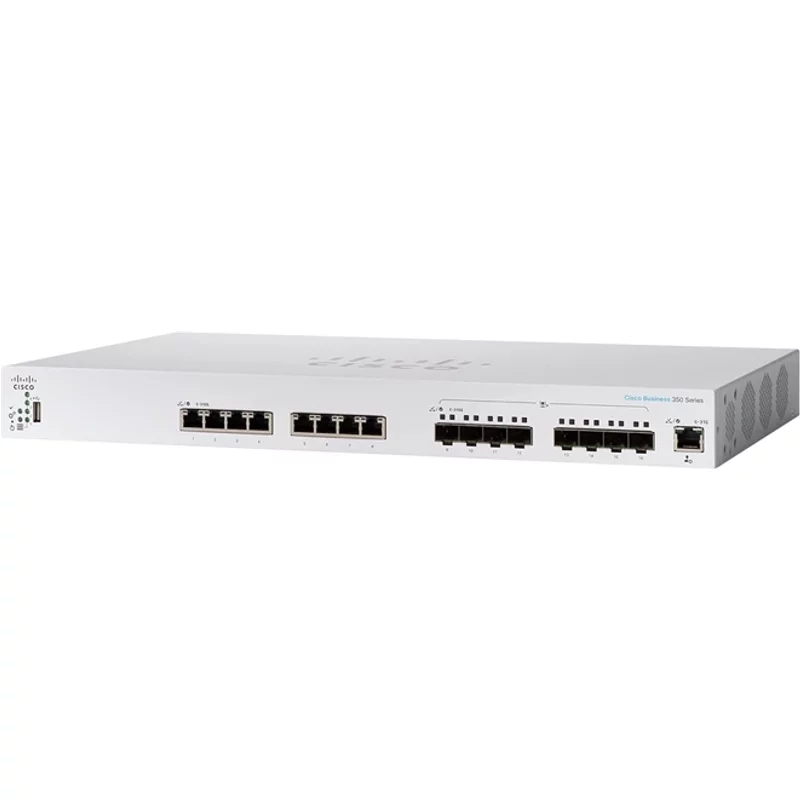 Cisco CBS350-16XTS-NA | Business 350 8 x Ports 10/100/1000Base-T + 8 x SFP+ Ports Layer 2 Managed Rack-mountable Gigabit Ethernet Switch — Équipement réseau