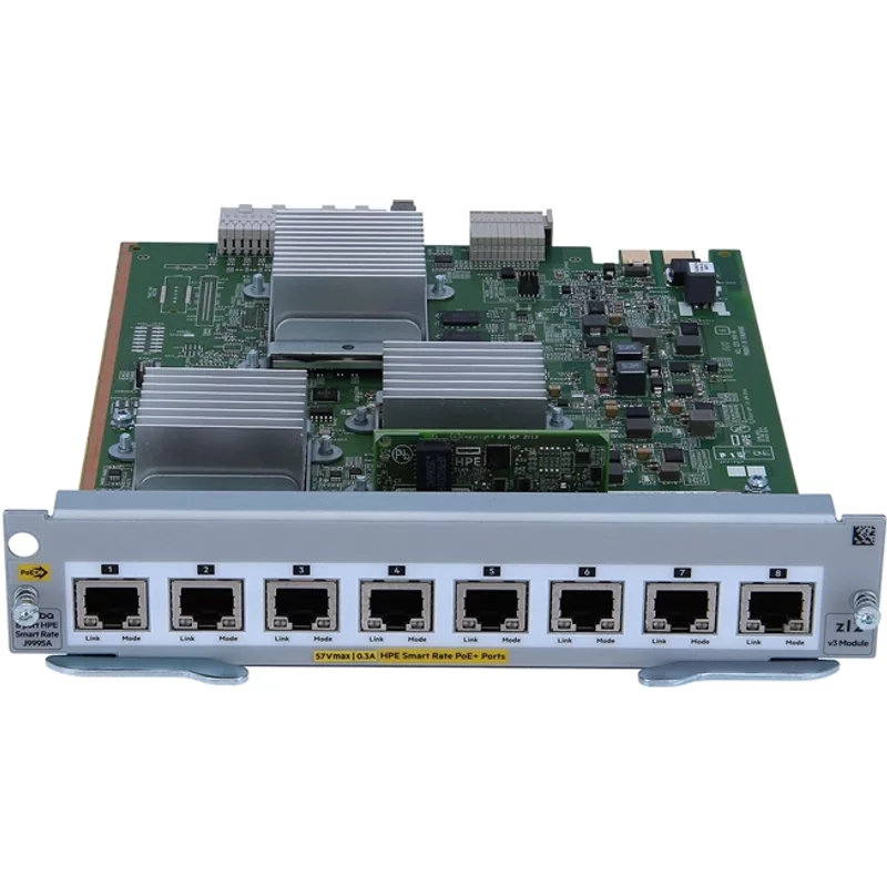 HP J9995A#ABA | Aruba 8 x PoE+ Ports 10GBase-T RJ-45 LAN MACsec Module for 5400R zl2 Switch Series — Équipement réseau
