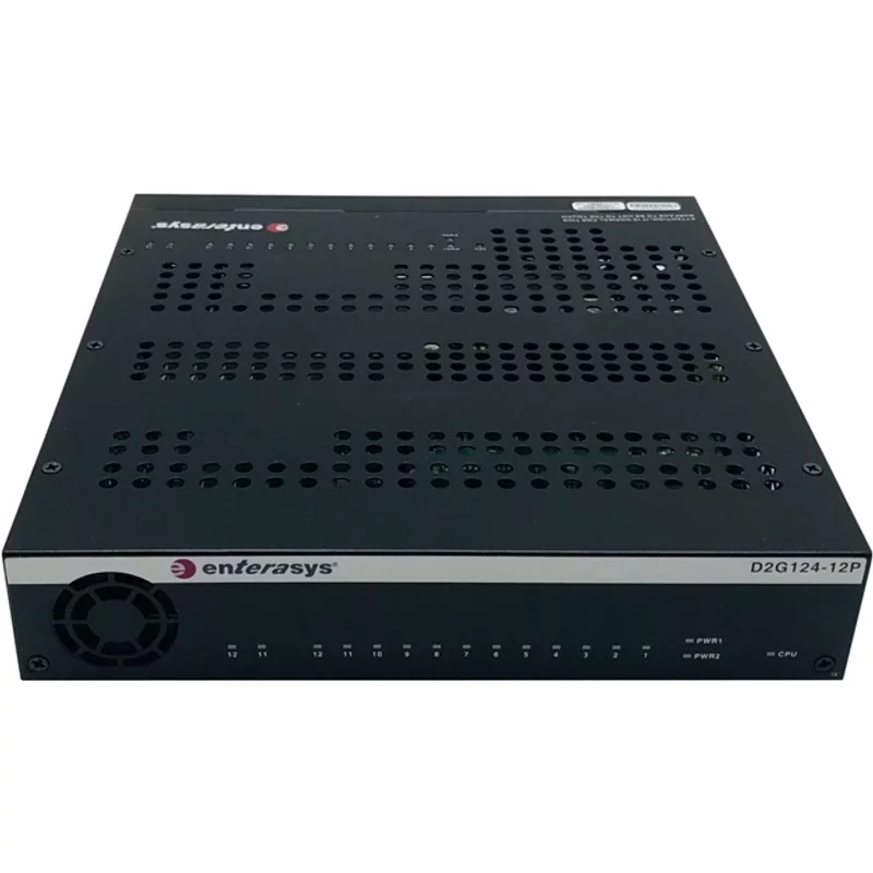 Enterasys D2G124-12P-G | SecureSwitch 12-Ports Ethernet Switch — Networking Equipment